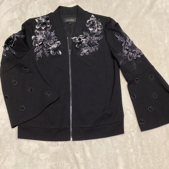 Kobi Halperin Black Embroidered Bomber Jacket - Picture 4 of 16